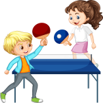 play table tennis